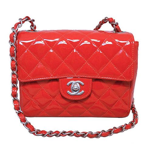 red patent leather chanel bag|chanel patent flap bag.